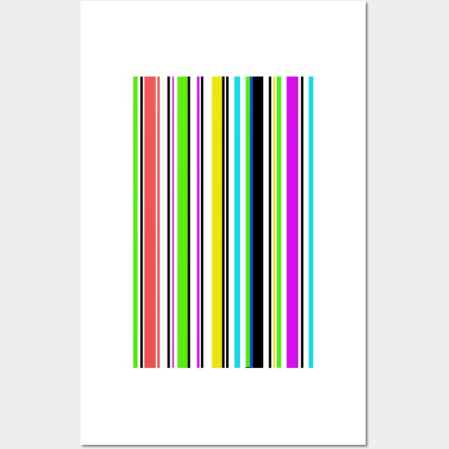 various colorful stripe pattern cell phone case Wall Art by Shadow3561